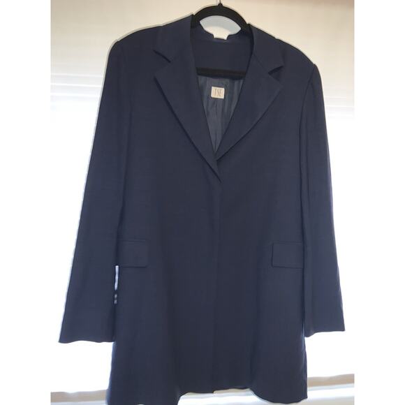 TSE Blue Wool & Mohair designer Suit Style jacket Blazer Fully Lined UK16 US12 - Picture 1 of 8
